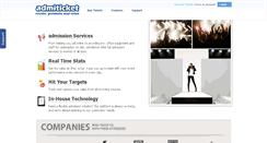 Desktop Screenshot of admiticket.com