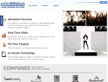 Tablet Screenshot of admiticket.com
